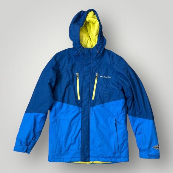 Columbia Omni-Tech Omni-Heat Insulated Jacket Men’s Size S Blue Waterproof - Picture 1 of 10